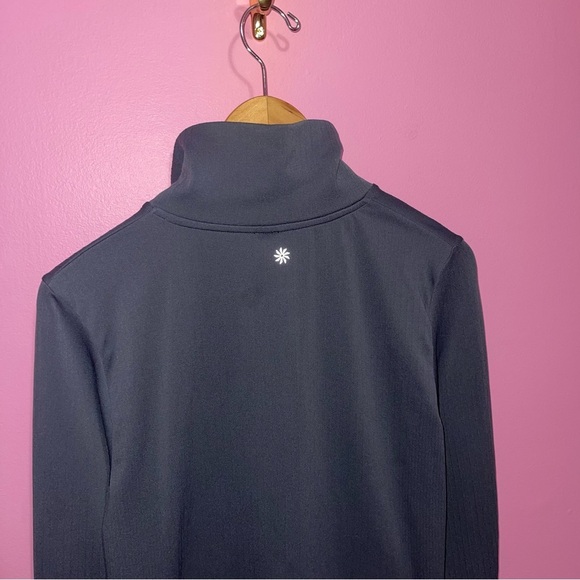 Athleta Long Sleeve Women's Size Large Grey-Blue Flurry‎ Seamless Henley - Picture 9 of 10